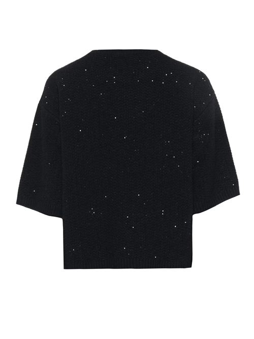 platinum crew neck with sequins FABIANA FILIPPI | MAD216F388M3275146